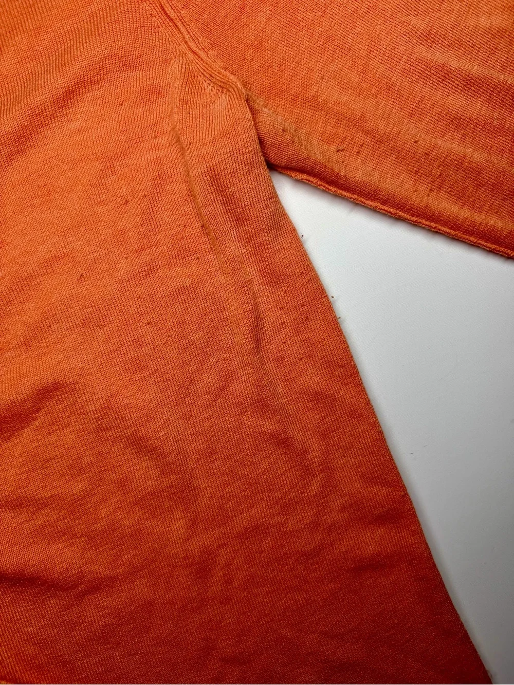 Banana Republic Silk‎ Blend V‑Neck Boyfriend Cardigan – Orange – Size L